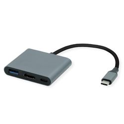 ROLINE Displayadapter USB type C - HDMI, USB 3.2 Gen 1 type A, type C PD