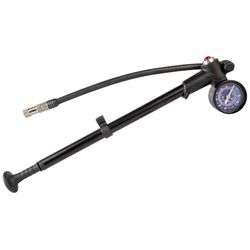 Cykeldämparpump AIRSHOCK från M-WAVE, 28 bar/400 psi, liten och praktisk för resor