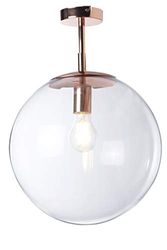 Lámpara de techo Globus de cobre.