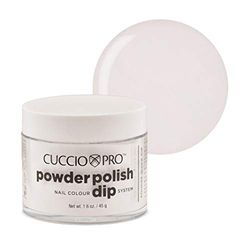 Cuccio Powder Polish - Acrylic Nail Colour Dip System - 45g (1.6oz) Dipping Powder - White