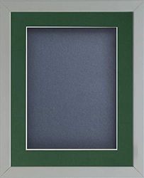 Frame Company Radcliffe Grey A4 with Dark Blue BB and Bottle Green Mount for 10x6