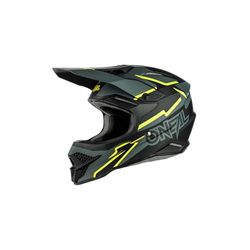 O'NEAL | Motocrosshjälm | MX Enduro | ABS-skal, ventilationsöppningar för optimal kylning | 3SRS hjälm spänning V.23 | vuxna | svart neongul | storlek L (59/60 cm)