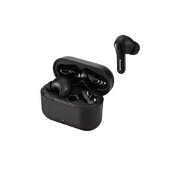 Panasonic RZ-B310WDE-K Auriculares Inalámbricos con Cancelación De Ruido, 5,3 Bluetooth, Intraurales, Micrófono Integrado, XBS, Hasta 16 Horas De Tiempo De Reproducción Con Estuche De Carga, Negro