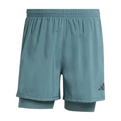 adidas Uomo Own The Run Climacool 2in1 Short, Preloved Teal, L