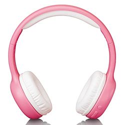 Lenco HPB-110 Casque Bluetooth pour Enfant 5.0-85 DB Fonction Mains Libres 250 mAh Micro USB Pliable avec Autocollants Rose uni