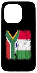 Sud Africa Italia Mezza Bandiera Orgoglioso Sudafricano Italiano Custodia per iPhone 15 Pro