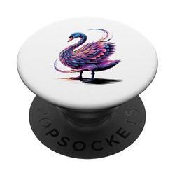 Cosmic Abstract Art Cisnes Cisne PopSockets PopGrip Adhesivo