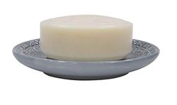 Spirella Porte Savon Porcelaine Relief Gris