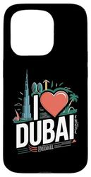 Amo il fascino urbano dello skyline di Dubai Custodia per iPhone 15 Pro
