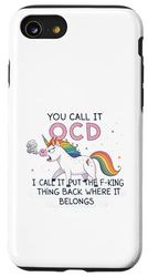 Unicorno Lo chiami OCD Lo chiamo Riponendo la Cazzo Di Cazzo Di Cazzo Custodia per iPhone SE (2020) / 7 / 8