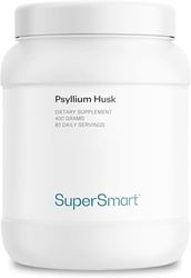 Supersmart - Psyllium Seed Husk - High Soluble Fibers to Support Gastro Intestinal Health | Non-GMO & Gluten Free - 400g