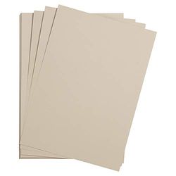 Clairefontaine - Ref 37810C - Etival Coloured Grained Drawing Paper (Pack of 250 Sheets) - 50 x 65cm - 160gsm Cellulose Art Paper - Light Grey - Acid Free, pH Neutral