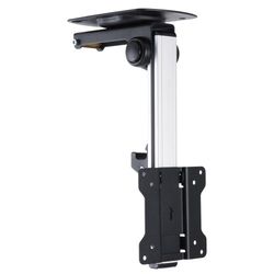 PureMounts PM-Slope-23 Suporte para tetos em declínio, inclinável a 105°, altura ajustável, carga máxima de 20 kg, VESA máximo. 100x100, universal