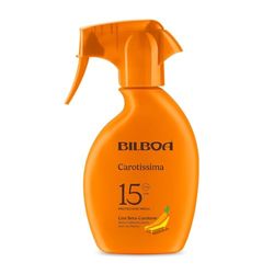 Bilboa Carotissima, Solare Trigger SPF 15, Abbronzante Corpo, Formula con Betacarotene, Mette l'Abbronzatura Nero su Bianco, Resistente all'Acqua, Dermatologicamente Testato, 200 ml