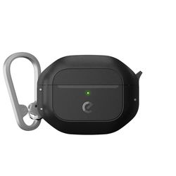 KeyBudz ElementProof Coque pour AirPods 3 avec Serrure, entièrement étanche, Coque de Protection Robuste, Coque Rigide, Mousqueton pour AirPods Gen 3 - Noir Carbone