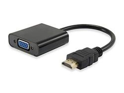 Adaptador HDMI MACHO para VGA fêmea com áudio JACK 3.5 - EQUIP 11903607