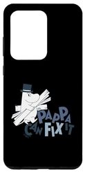 Custodia per Galaxy S20 Ultra Moomin Pappa Can Fix It Testo Blu