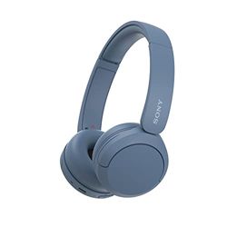 Sony WH-CH520 | Cuffie Wireless, Connessione Multipoint, con Microfono, Fino a 50 ore di durata della batteria con Ricarica rapida - Blu