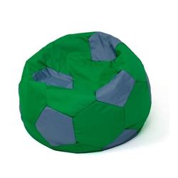 GO GIFT Pouf Vert Gris Oxford Football