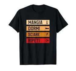 Divertente Idea Regalo Per Lo Sci Per Uno Sciatore Maglietta