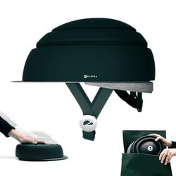 Opvouwbare fietshelm voor volwassenen (Closca Helmet). Uniseks helm voor fietsen en elektrische step/scooter voor dames en heren. Zwart/L. Gepatenteerd ontwerp