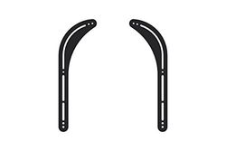 'Inotek sbs102 Suporte universal para barra de som, cor preta