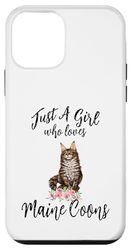 Just a Girl Who Loves Maine Coons Maine Coon Cat Lover Case for iPhone 12 mini