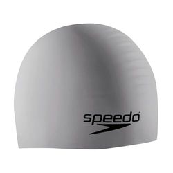 Speedo Unisex silikon badmössa, silver, en storlek UK