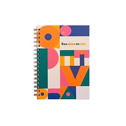 UO Notebook A5, Esa plaza es mine. Notebook opponents oppositions, Hardcover, 200 pages, spiral (15 x 22 cm)