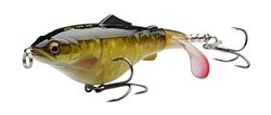 Savage Gear 3D Vetstaart - Topwater Plopper Visaas, Drijvend Hard Aas voor Bass, Pike, Musky, Perch, Roofvissen, Scherpe Dreggen, Duurzaam ABS Lichaam - Zoetwater & Zoutwater Voorn 8cm