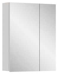 xonox.home Vira X2LA9772 Armoire de Salle de Bain en mélamine avec Grande Surface Miroir Blanc env. 60 x 77 x 18 cm