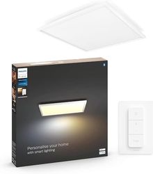 Philips Hue White Ambiance Aurelle, Plafoniera Led Smart, Bluetooh, Quadrata, Telecomando Dimmer Switch Incluso, Bianco, 46.5 W