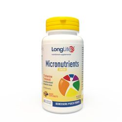 LongLife® Micronutrients Junior | 12 vitamine e 7 minerali per bambini e adolescenti | Multivitaminico-minerale | Senza glutine e vegetariano