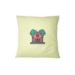 Bona Basics, Funda de cojín Decorativa,Decoración del hogar, para sofá, cafetería, Tamaño: 45X45 cm, Color: Amarillo Claro