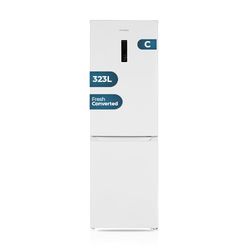 Hyundai Frigorífico Combi Blanco, 2 Puertas HCB18560NCDW01, Capacidad 323 Litros, No Frost, Multi Air Flow, Bajo Nivel Sonoro, Puerta Reversible, Clasificación Energética C