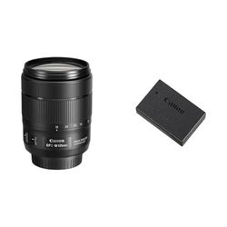 Canon obiettivo EF-S 18-135mm f/3.5-5.6 IS USM NANO & LP-E17 Batteria Ricaricabile Nero/Antracite