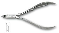 3 Claveles - Alicate Cutícula de 10 cm com boca de corte de 3 mm, aço carbono, para cortar as unhas