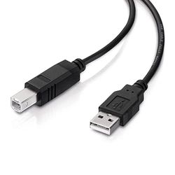 conecto USB 2.0 Cable/Printer Cable, USB A Male to USB B Male, 480 Mbit/s, Black, 3.00 m