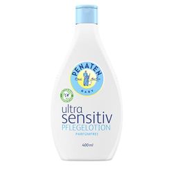 PENATEN Ultra Sensitiv balsam pielęgnacyjny bez substancji zapachowych (400 ml), bez barwników balsam do ciała dla niemowląt do pielęgnacji skóry dziecka ze skłonnością do atopowego zapalenia skóry,