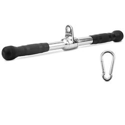 Yes4All gummi rak roterande bar lat-kabelfäste, tricep press-downstång, kabelmaskinfäste för hemmagym