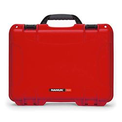 Nanuk 910 - Custodia rigida impermeabile vuota, colore: Rosso