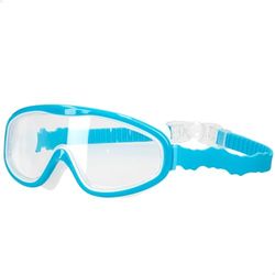 AKTIVE Occhialini da sub Aqua Sport per bambini, blu, fascia elastica regolabile, chiusura a scatto, senza lattice, ipoallergenici, anti-perdita, maschera da snorkeling, ampio angolo di visione, +7 anni (54244)
