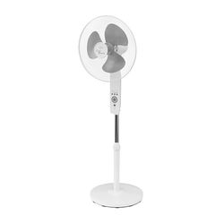 SUNTEC-ventilator met afstandsbediening en timer | statiefventilator CoolBreeze 4000 | stil, diameter 40 cm, 50 watt | windmachine met ventilator, wit | voor bed, slaapkamer, kantoor, woning of terras