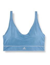 Adidas Sports Underwea Naadloze plunge beha voor dames, blauwgrijs, L