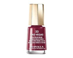 MAVALA - Mini cores Las Vegas 33 5 ml, esmalte de unhas pequeno, cor vermelha, minimiza a evaporação, formulado com ingredientes selecionados, prático para transportar