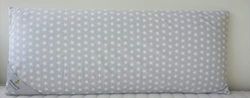 SEASONS - Almohada Viscoelástica 90 cm para Niños, Doble Funda con Cremallera, Almohada Baja de 9 cm, Transpirable, Tejido Exterior con Estrellas, Fabricado en España