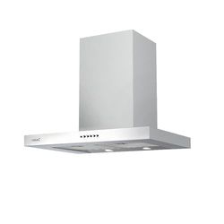 Cata Sino extrator de parede S Plus 700 X com 3 níveis de extração e painel de controlo mecânico motor M3R extra silencioso nível sonoro 57 db iluminação LED largura 70 cm cor aço inoxidável