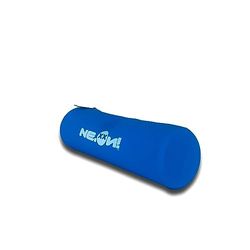 Silicone Neon Milano etui, pennenetui, pennenetui, kantoor & school, reisorganizer, zacht en duurzaam waterdicht etui (neonblauw)