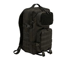 Brandit US Cooper Patch Large Backpack, Color: Black, Size: OS, Sac Unisex, Noir, Taille Unique