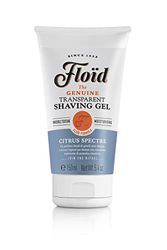 Floid Citrus Spectre Gel afeitar transparente (150 ml), crema afeitar con glicerina para proteger e hidratar la piel, jabón afeitar suave de aroma relajante